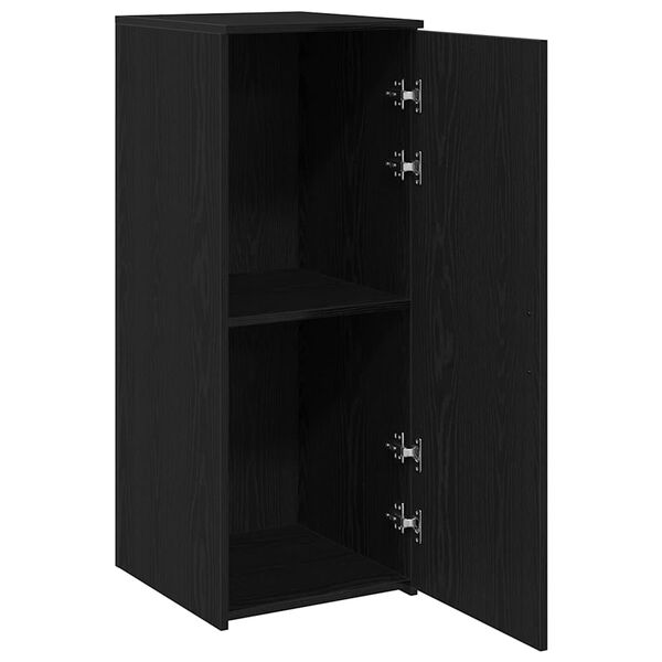 vidaXL Armoire de rangement Noir 40x45x103,5 cm Bois d'ing&eacute;nierie