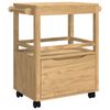vidaXL Chariot de cuisine FLORO Cire marron 72,5 x 45 x 80 cm