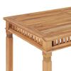 vidaXL Table &agrave; manger de jardin 120x65x80 cm bois de teck solide