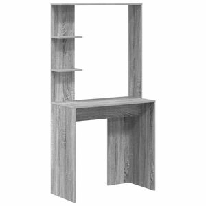 vidaXL Bureau Gris Sonoma Bois d'ing&eacute;nierie 78,5 x 37 x 154,5 cm