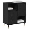 vidaXL Buffets 2 pcs Ch&ecirc;ne noir 120 x 35 x 70 cm Bois d'ing&eacute;nierie