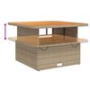 vidaXL Ensemble &agrave; manger de jardin avec coussins 5pcs Beige poly rotin