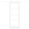 vidaXL Porte coulissante ORKDAL Blanc et Noir 78 x 202 cm