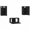 vidaXL Ensemble meuble TV 3 pcs Ch&ecirc;ne noir Bois d'ing&eacute;nierie