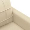 vidaXL Canap&eacute; &agrave; 2 places Cr&egrave;me 140 cm Tissu