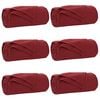 vidaXL Couvertures &agrave; jeter 6 pc Bordeaux 270 x 240 cm 5.08 kg Polaire