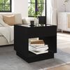 vidaXL Table basse avec LED infini noir 50x50x50 cm