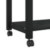 vidaXL Chariot de cuisine MONZA Noir 60 x 40 x 88,5 cm