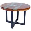 vidaXL Table basse Teck R&eacute;sine 60 cm