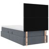 vidaXL Lit avec rangement et matelas Gris fonc&eacute; 90 x 190 cm Velours