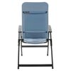 Travellife Chaise inclinable Lago Comfort ondul&eacute;e bleu