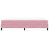 vidaXL Lit &agrave; ressorts avec matelas Rose 90 x 220 cm tissu
