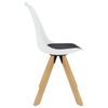 vidaXL Ensemble de salle &agrave; manger 7 pcs Blanc et noir