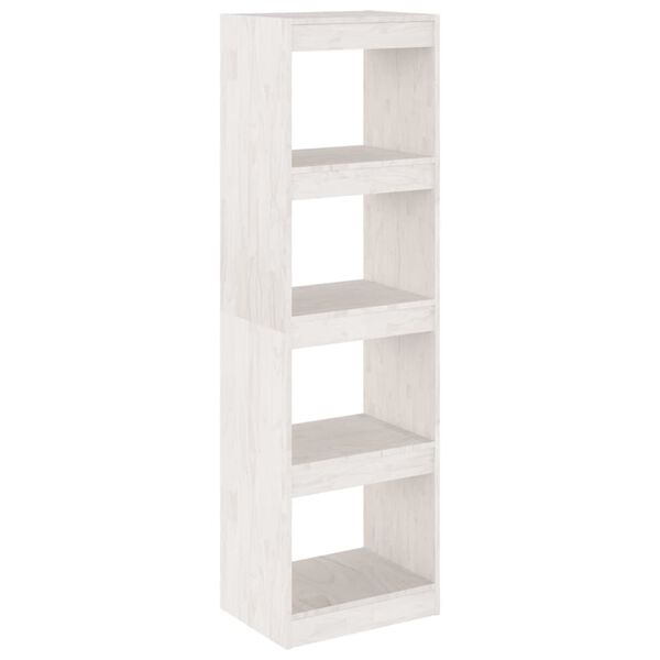 vidaXL Biblioth&egrave;que/S&eacute;parateur de pi&egrave;ce Blanc 40x30x135,5cm Pin massif