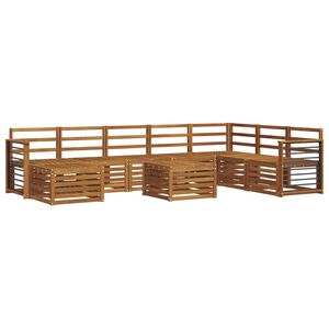 vidaXL Ensembles de canap&eacute;s Naturel Bois d'Acacia Massif