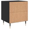 vidaXL Table de chevet noir 40x35x47,5 cm bois d&rsquo;ing&eacute;nierie