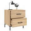 vidaXL Table de chevet ch&ecirc;ne sonoma 40x35x47,5 cm bois d&rsquo;ing&eacute;nierie