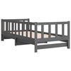 vidaXL Lit coulissant sans matelas gris 2x(90x190) cm