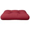 vidaXL Coussin de palette rouge bordeaux tissu