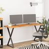 vidaXL Dessus de bureau 140x50x2,5 cm rectangulaire bois massif acacia