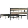vidaXL Cadre de lit sans matelas chêne sonoma 160x200 cm