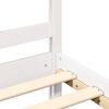 vidaXL Cadre de lit sans matelas blanc 200x200 cm bois massif de pin