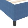 vidaXL Cadre de lit plateforme Bleu 160 x 200 cm tissu