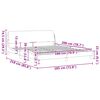 vidaXL Cadre de lit Dover gris clair 180x200 cm tissu