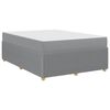 vidaXL Cadre de lit avec matelas Gris clair 140 x 200 cm tissu
