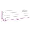 vidaXL &Eacute;tag&egrave;re de douche 23x6,5x6 cm acier inoxydable 304 bross&eacute;