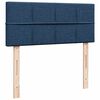 vidaXL Lit ottoman avec matelas et LED bleu 120x190 cm tissu