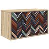 vidaXL Meuble TV mural OMMEN 69 x 33 x 40 cm Ch&ecirc;ne Sonoma