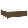 vidaXL Sommier &agrave; lattes de lit avec matelas Marron fonc&eacute; 180x200 cm