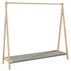 vidaXL Porte-v&ecirc;tement avec &eacute;tag&egrave;res 106x34x102 cm bambou