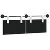 vidaXL T&ecirc;te de lit suspendue Montage mural Blanc 150 x 55 x 5 cm tissu