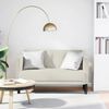 vidaXL Canap&eacute; deux places Cr&egrave;me 111 cm Velours
