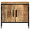 vidaXL Cabinet de chevet Marron et Noir 50 x 30 x 45 cm