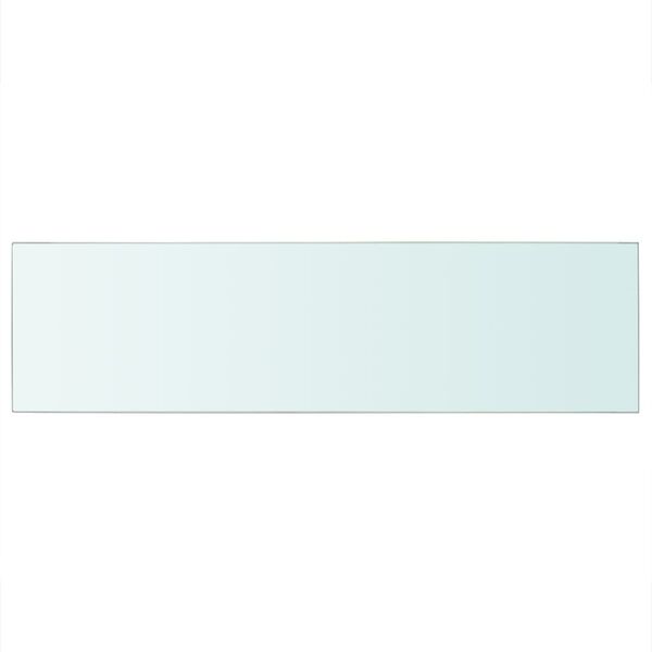 vidaXL Panneaux d'&eacute;tag&egrave;re 2 pcs Verre Transparent 90 x 25 cm
