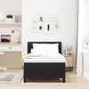 vidaXL Lit &agrave; ressorts avec matelas Noir 190 x 90 cm Velours
