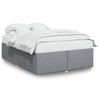 vidaXL Cadre de lit sans matelas gris clair 160x200 cm tissu