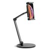 ErgoLine Support r&eacute;glable de tablette avec pied rond Aluminium