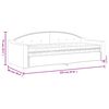 vidaXL Lit de jour avec matelas noir 80x200 cm tissu
