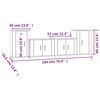 vidaXL Ensemble de meubles TV 4 pcs Ch&ecirc;ne fum&eacute; Bois d'ing&eacute;nierie