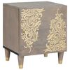 vidaXL Cabinet de chevet avec porte Gris 40 x 33 x 46 cm