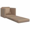 vidaXL Canap&eacute;-Lit 60cm Cappuccino Simili cuir