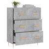 vidaXL Buffet gris b&eacute;ton 69,5x34x90 cm bois d'ing&eacute;nierie