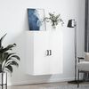 vidaXL Armoire murale blanc 69,5x34x90 cm