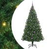 vidaXL Sapin de No&euml;l artificiel Vert 210 cm PVC, Acier et Plastique