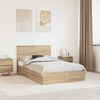 vidaXL Lit de Rangement Ch&ecirc;ne Sonoma 120 x 200 cm Bois d'ing&eacute;nierie