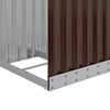 vidaXL Porte-b&ucirc;ches marron 40x45x170 cm acier galvanis&eacute;